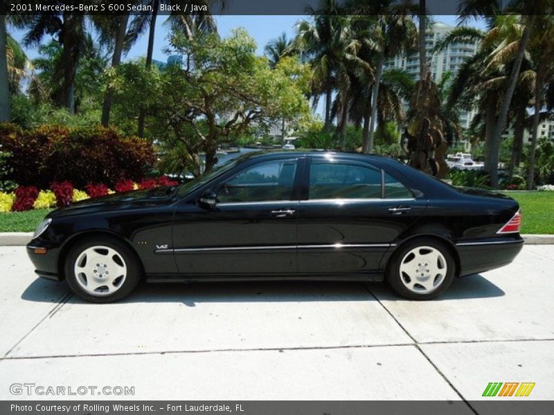 Black / Java 2001 Mercedes-Benz S 600 Sedan