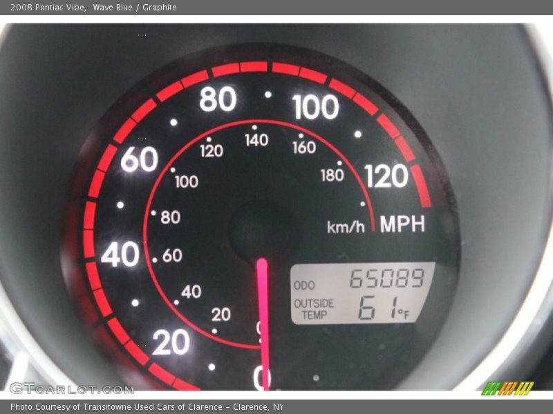 Wave Blue / Graphite 2008 Pontiac Vibe