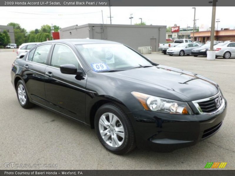 Crystal Black Pearl / Ivory 2009 Honda Accord LX-P Sedan