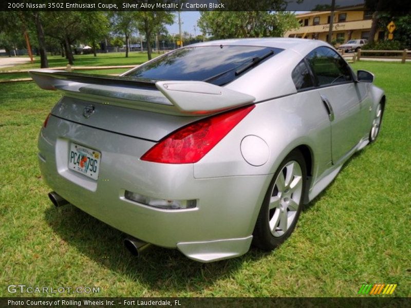 Silver Alloy Metallic / Carbon Black 2006 Nissan 350Z Enthusiast Coupe