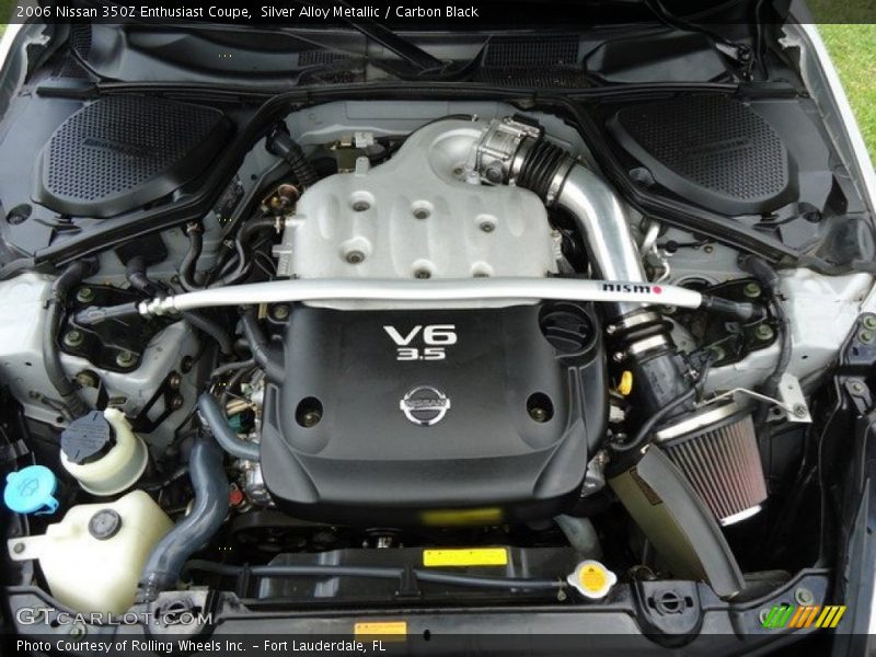 Silver Alloy Metallic / Carbon Black 2006 Nissan 350Z Enthusiast Coupe