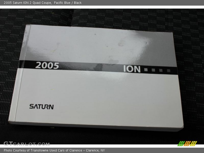 Pacific Blue / Black 2005 Saturn ION 2 Quad Coupe