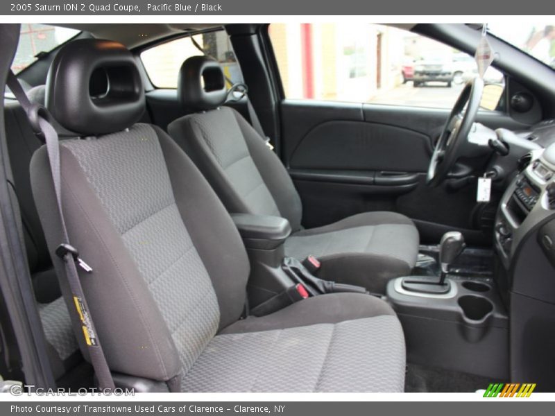 Pacific Blue / Black 2005 Saturn ION 2 Quad Coupe