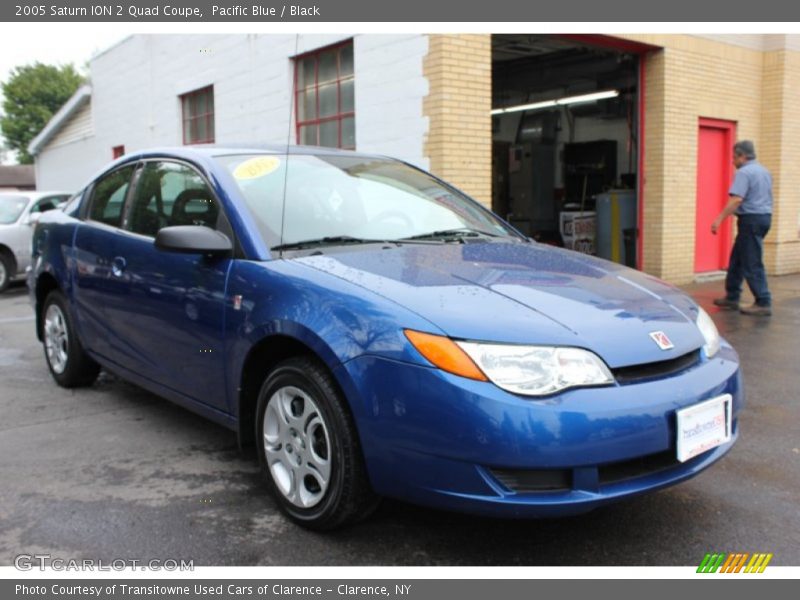 Pacific Blue / Black 2005 Saturn ION 2 Quad Coupe