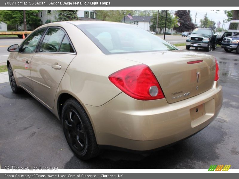 Sedona Beige Metallic / Light Taupe 2007 Pontiac G6 Sedan