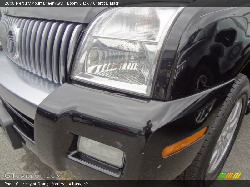 Ebony Black / Charcoal Black 2008 Mercury Mountaineer AWD