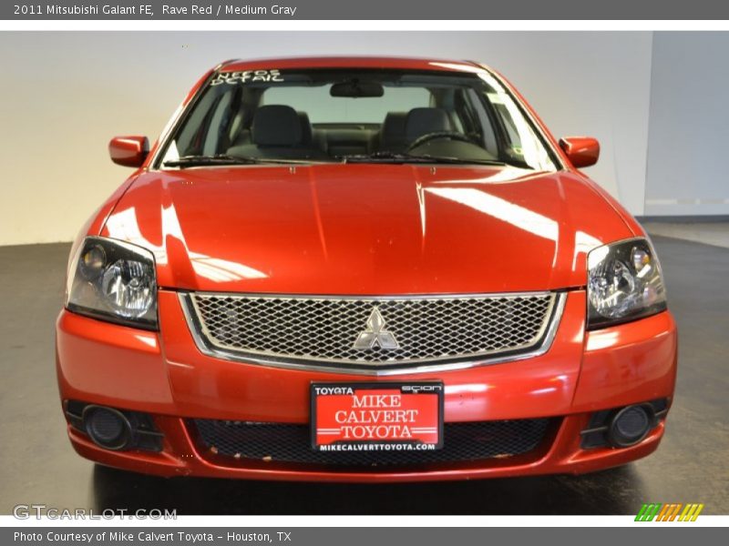 Rave Red / Medium Gray 2011 Mitsubishi Galant FE
