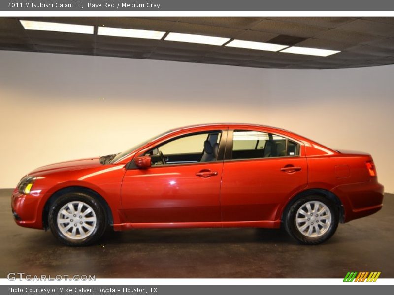 Rave Red / Medium Gray 2011 Mitsubishi Galant FE