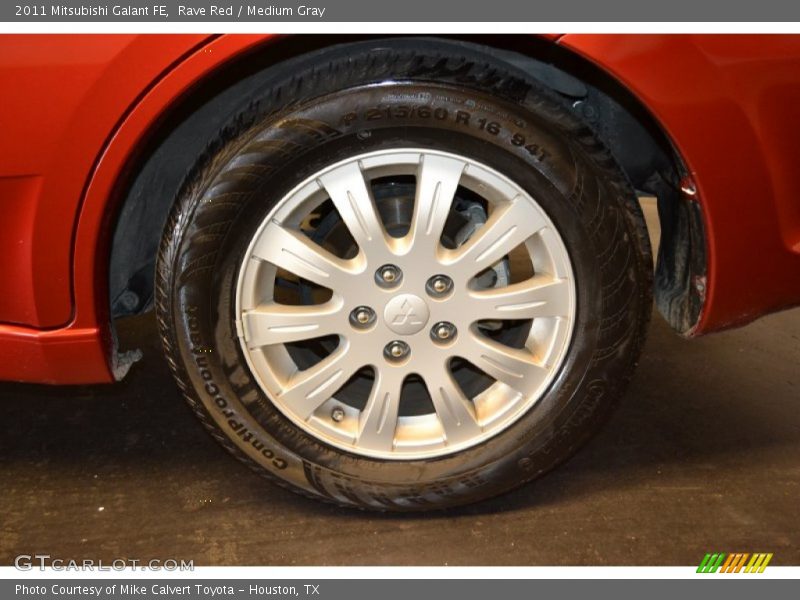 Rave Red / Medium Gray 2011 Mitsubishi Galant FE