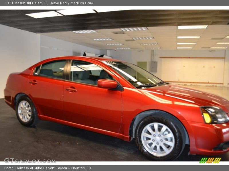 Rave Red / Medium Gray 2011 Mitsubishi Galant FE