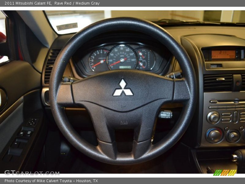 Rave Red / Medium Gray 2011 Mitsubishi Galant FE