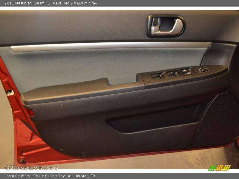 Rave Red / Medium Gray 2011 Mitsubishi Galant FE