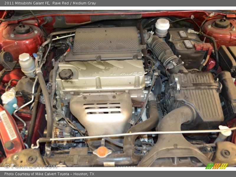 Rave Red / Medium Gray 2011 Mitsubishi Galant FE