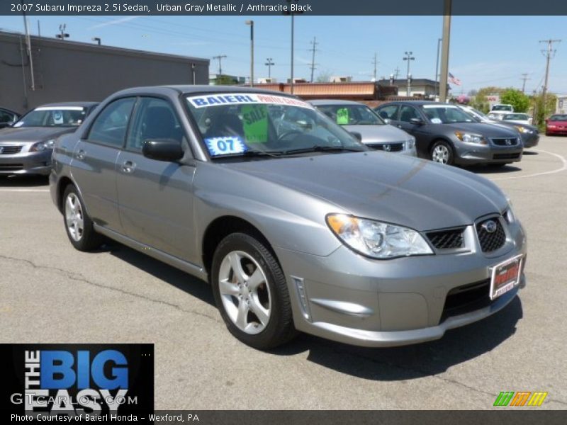 Urban Gray Metallic / Anthracite Black 2007 Subaru Impreza 2.5i Sedan