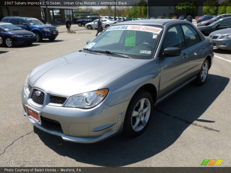 Urban Gray Metallic / Anthracite Black 2007 Subaru Impreza 2.5i Sedan