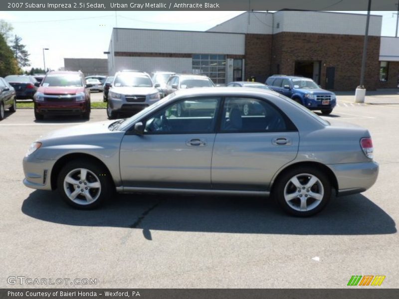 Urban Gray Metallic / Anthracite Black 2007 Subaru Impreza 2.5i Sedan