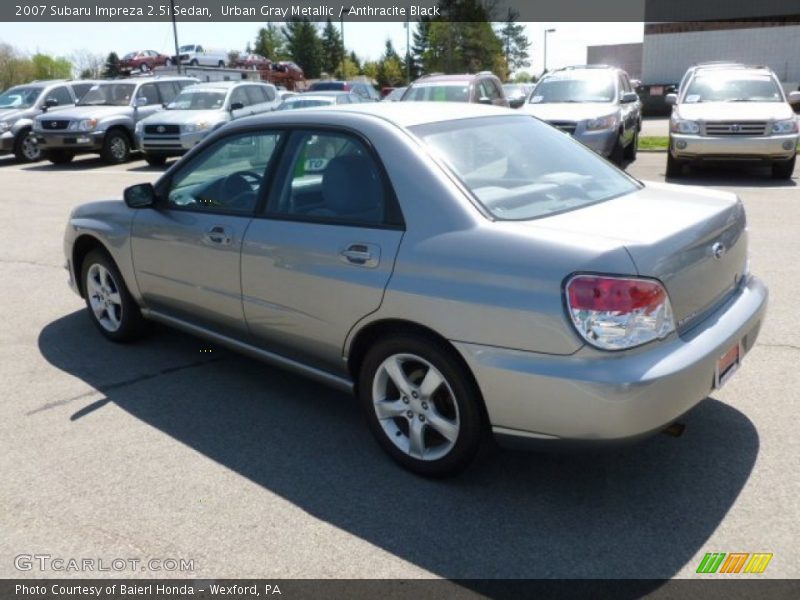 Urban Gray Metallic / Anthracite Black 2007 Subaru Impreza 2.5i Sedan