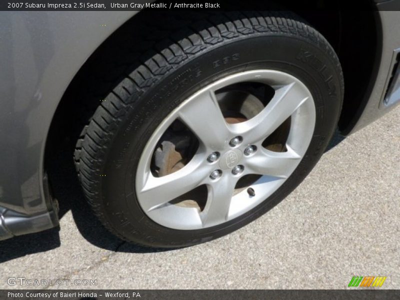 Urban Gray Metallic / Anthracite Black 2007 Subaru Impreza 2.5i Sedan