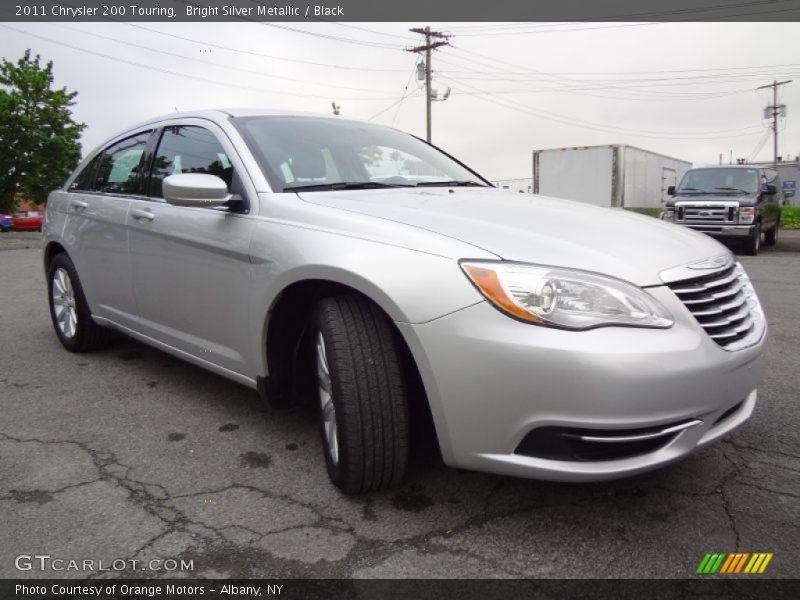 Bright Silver Metallic / Black 2011 Chrysler 200 Touring