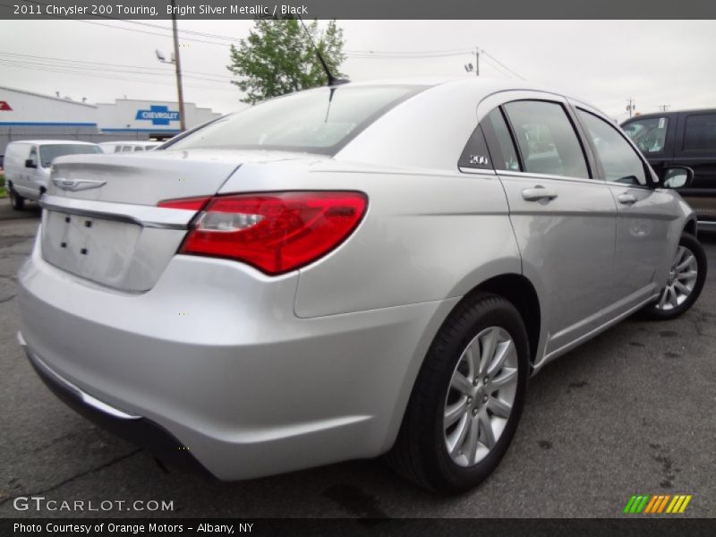 Bright Silver Metallic / Black 2011 Chrysler 200 Touring
