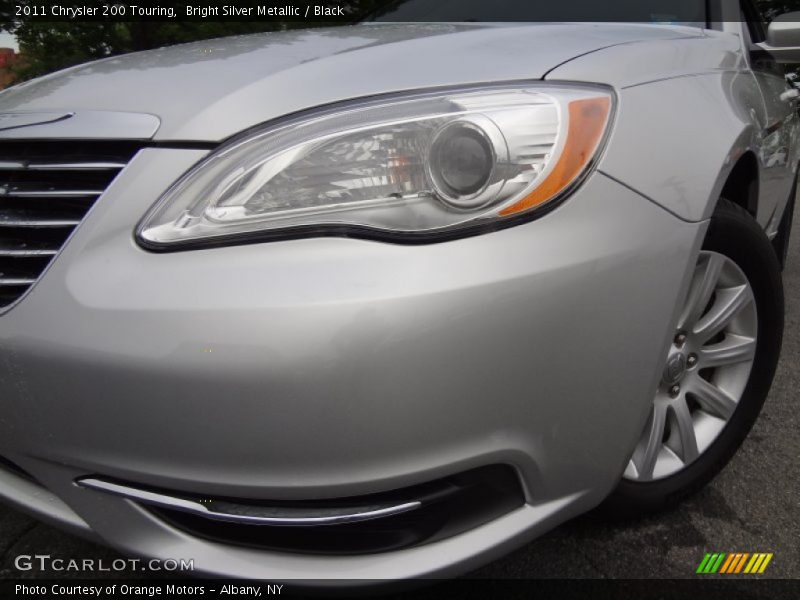 Bright Silver Metallic / Black 2011 Chrysler 200 Touring