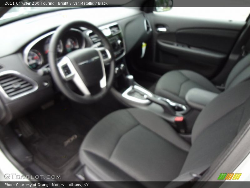 Bright Silver Metallic / Black 2011 Chrysler 200 Touring