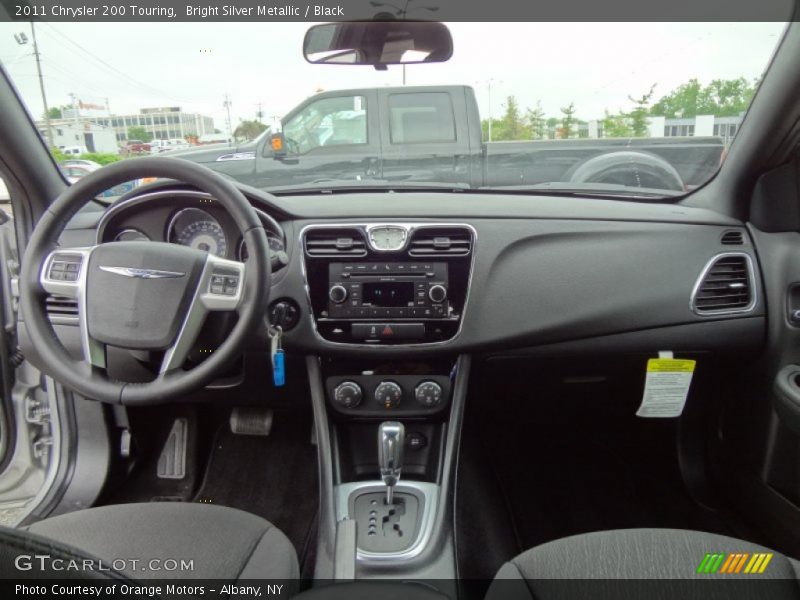 Bright Silver Metallic / Black 2011 Chrysler 200 Touring