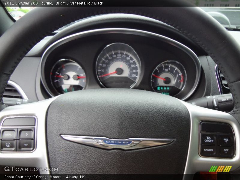 Bright Silver Metallic / Black 2011 Chrysler 200 Touring