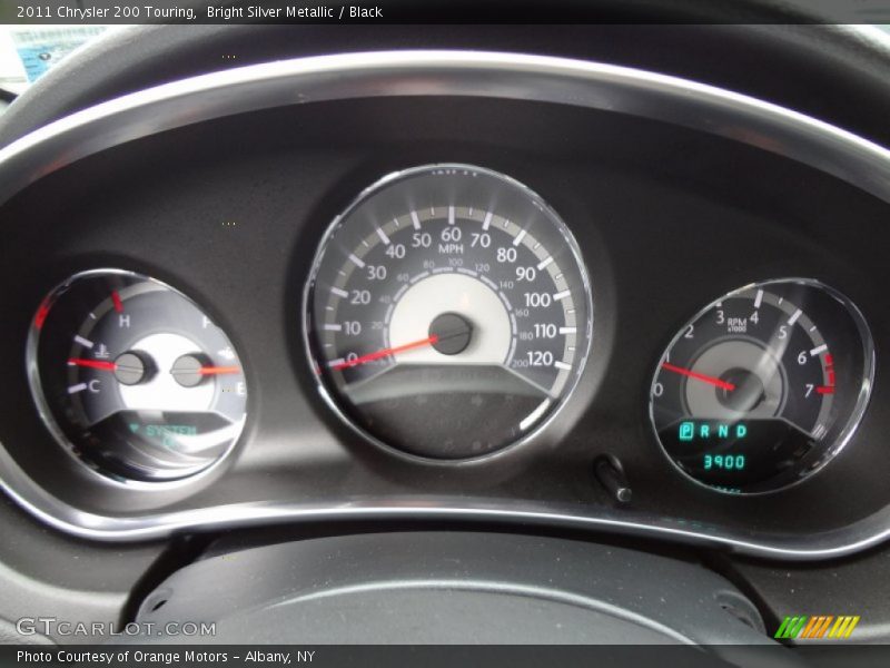 Bright Silver Metallic / Black 2011 Chrysler 200 Touring