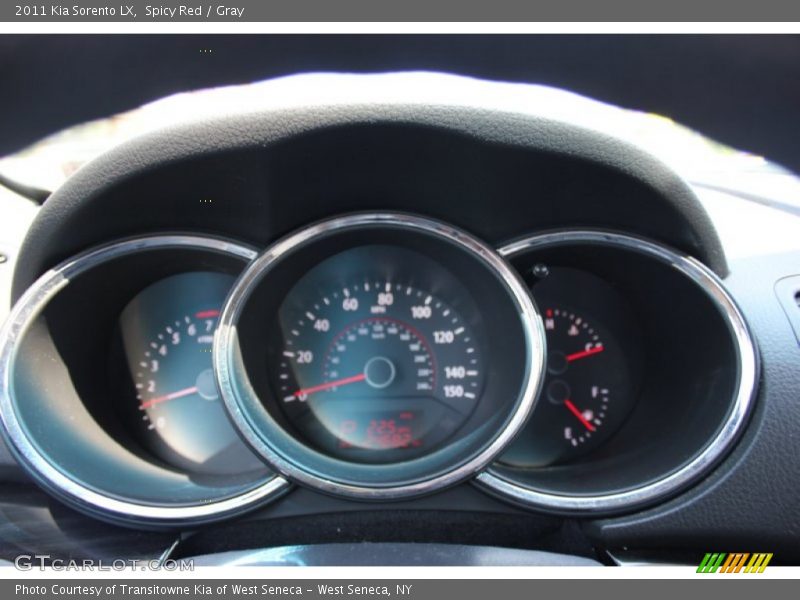 Spicy Red / Gray 2011 Kia Sorento LX