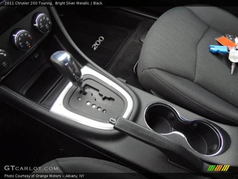 Bright Silver Metallic / Black 2011 Chrysler 200 Touring