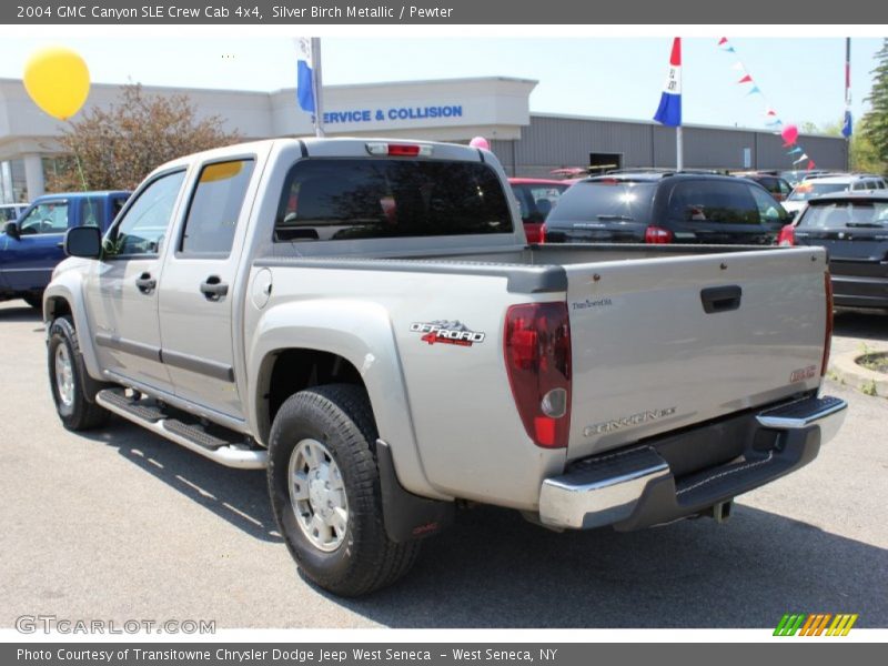 Silver Birch Metallic / Pewter 2004 GMC Canyon SLE Crew Cab 4x4