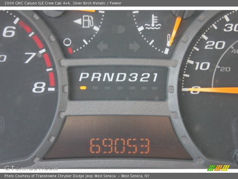 Silver Birch Metallic / Pewter 2004 GMC Canyon SLE Crew Cab 4x4