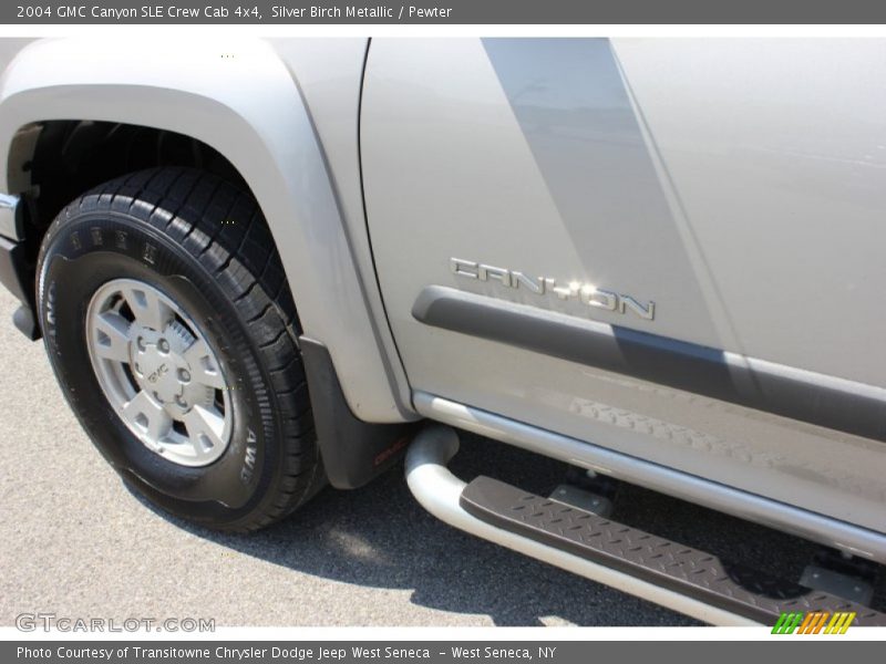 Silver Birch Metallic / Pewter 2004 GMC Canyon SLE Crew Cab 4x4