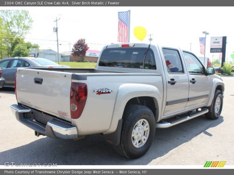 Silver Birch Metallic / Pewter 2004 GMC Canyon SLE Crew Cab 4x4