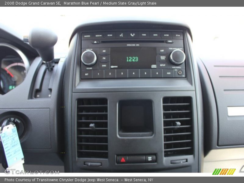 Marathon Blue Pearl / Medium Slate Gray/Light Shale 2008 Dodge Grand Caravan SE