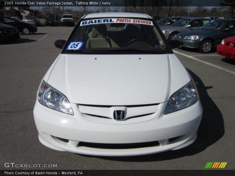 Taffeta White / Ivory 2005 Honda Civic Value Package Sedan