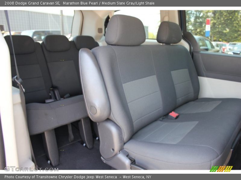 Marathon Blue Pearl / Medium Slate Gray/Light Shale 2008 Dodge Grand Caravan SE