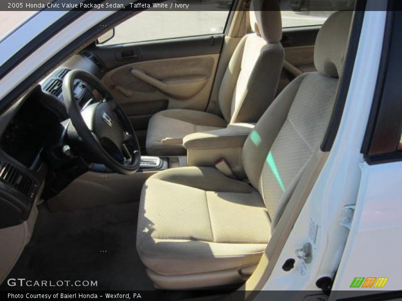 Taffeta White / Ivory 2005 Honda Civic Value Package Sedan