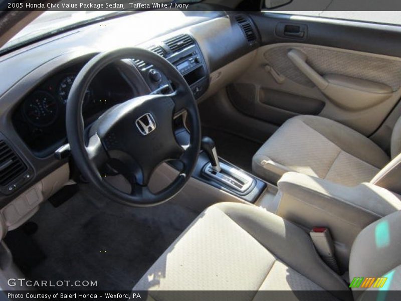 Taffeta White / Ivory 2005 Honda Civic Value Package Sedan