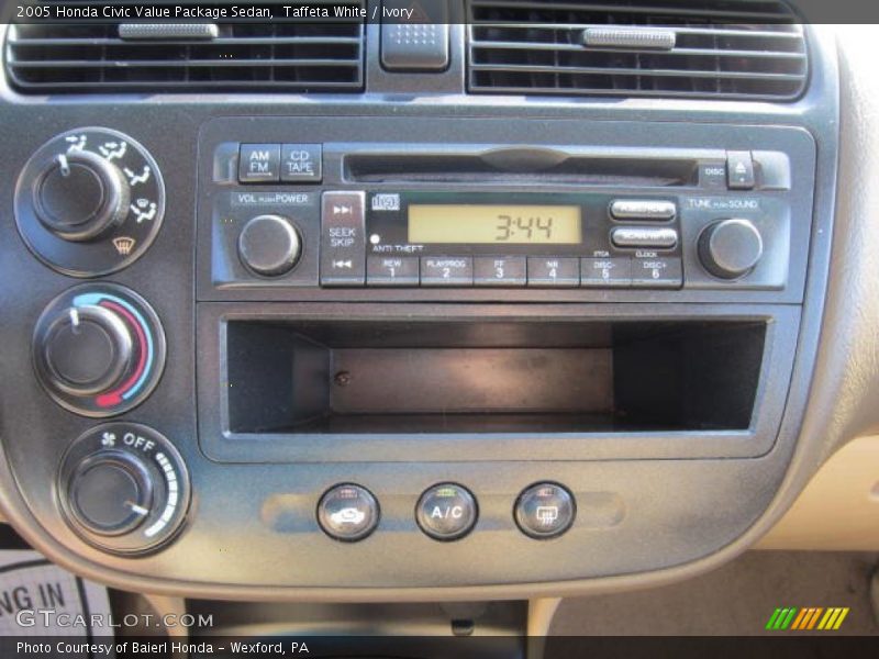Taffeta White / Ivory 2005 Honda Civic Value Package Sedan