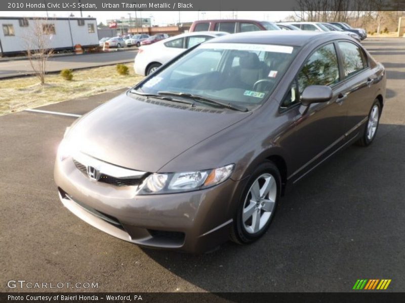 Urban Titanium Metallic / Black 2010 Honda Civic LX-S Sedan