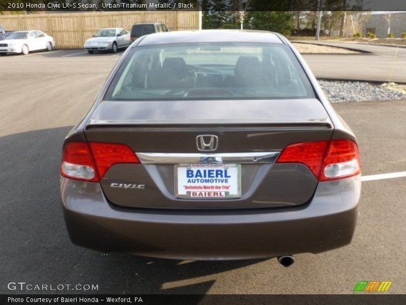 Urban Titanium Metallic / Black 2010 Honda Civic LX-S Sedan