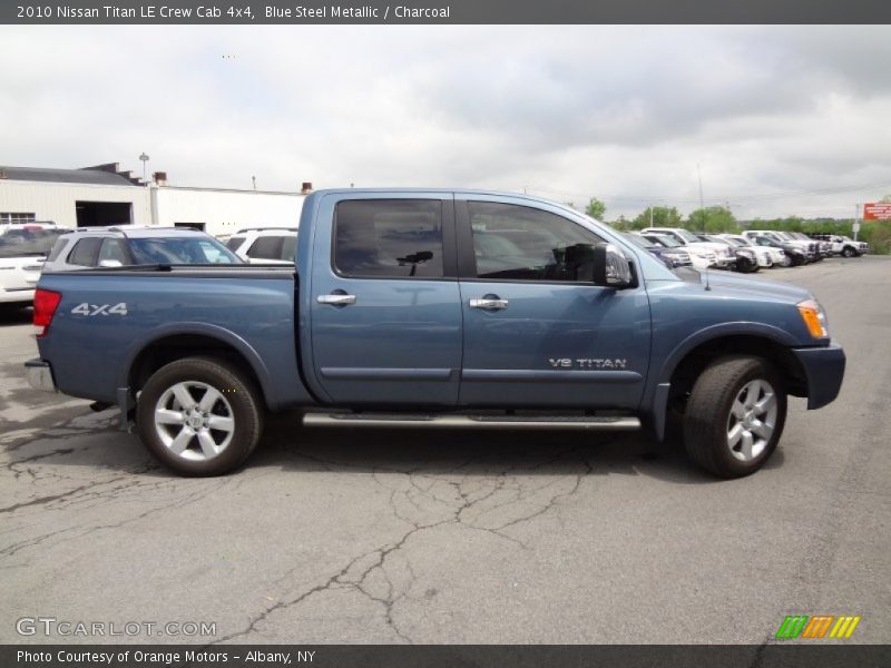 Blue Steel Metallic / Charcoal 2010 Nissan Titan LE Crew Cab 4x4