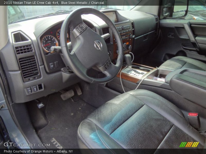 Blue Steel Metallic / Charcoal 2010 Nissan Titan LE Crew Cab 4x4