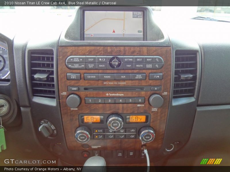 Blue Steel Metallic / Charcoal 2010 Nissan Titan LE Crew Cab 4x4
