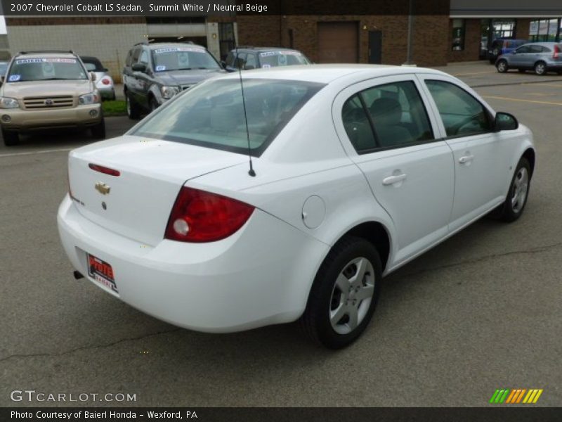 Summit White / Neutral Beige 2007 Chevrolet Cobalt LS Sedan