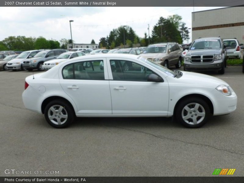 Summit White / Neutral Beige 2007 Chevrolet Cobalt LS Sedan