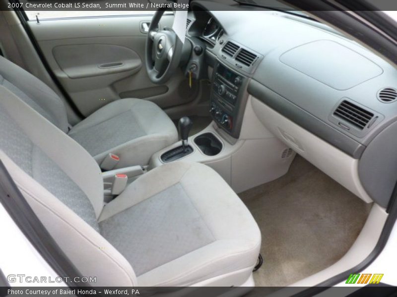 Summit White / Neutral Beige 2007 Chevrolet Cobalt LS Sedan