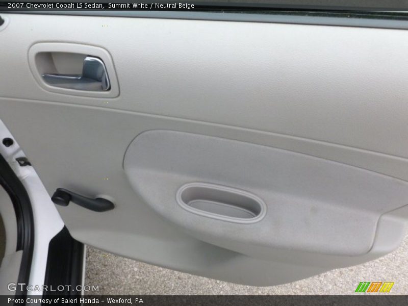Summit White / Neutral Beige 2007 Chevrolet Cobalt LS Sedan
